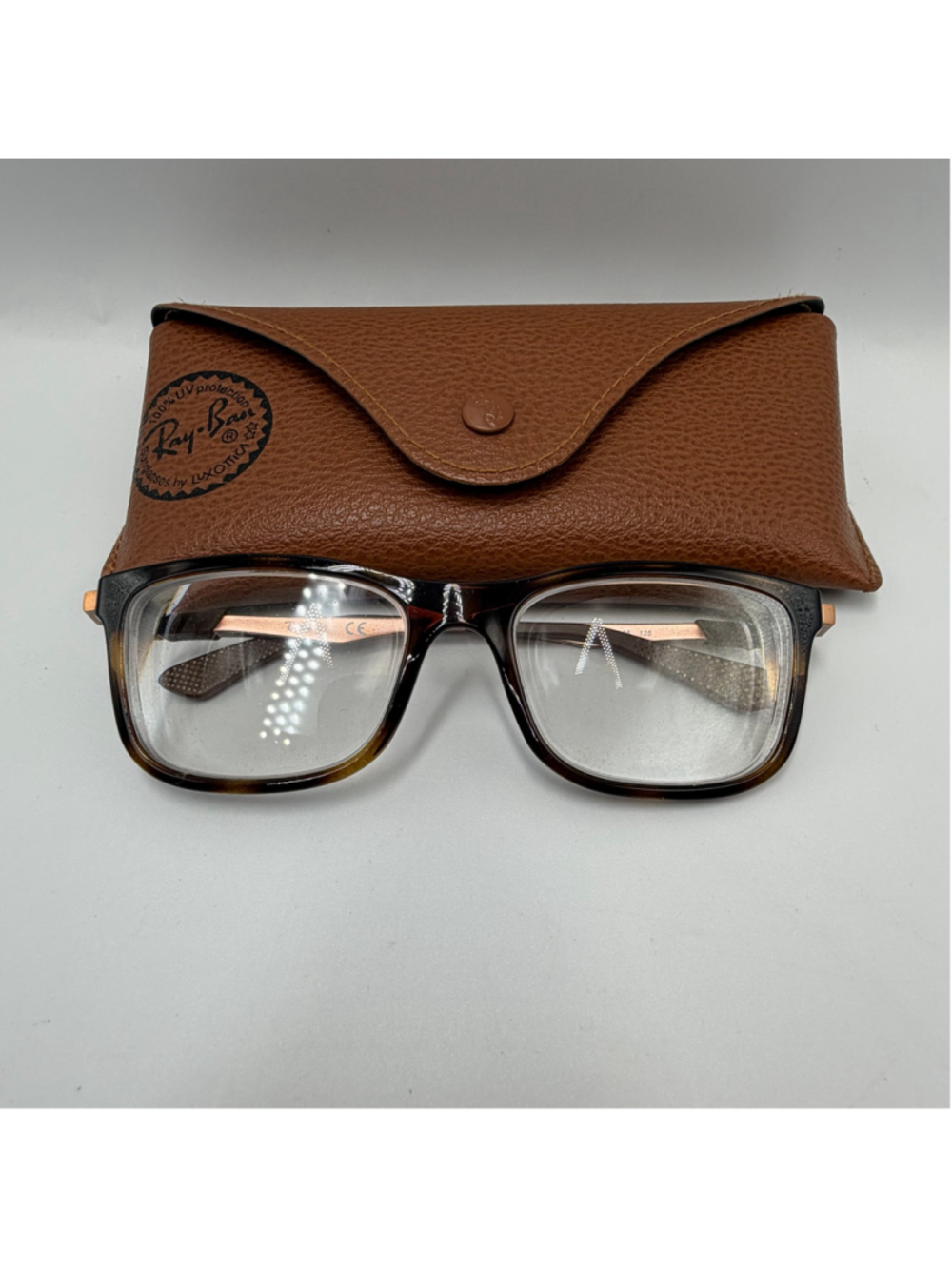 Ray-Ban Kids 1549 Prescription Frames Brown and Rose Gold Titanium